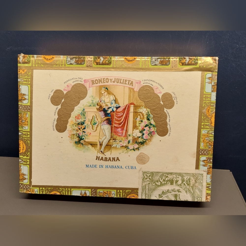 Romeo Y Julieta Empty Cigar Box Romeo And Juliet Case Made In Habana Cuba Crafts